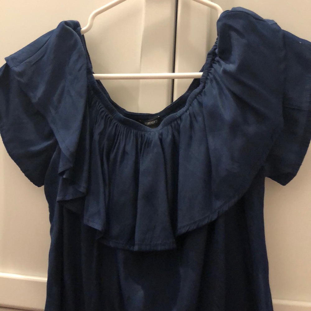 cropped off the shoulder top